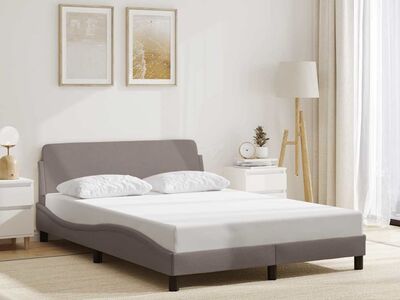 vidaXL voodiraam Dover Taupe 120x200 cm kangas