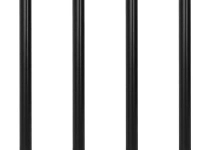 242140 4 Height Adjustable Table Legs Black 870 mm