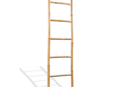 vidaXL rätikukuivatusredel 5 astmega, bambus, 150 cm