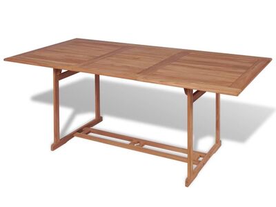 vidaXL aialaud, 180 x 90 x 75 cm, tiikpuu