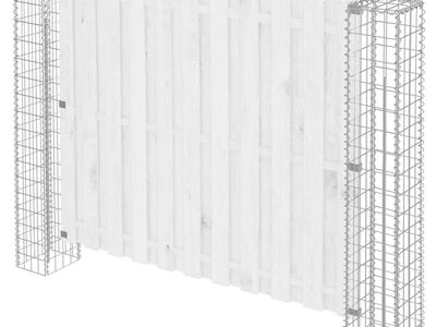vidaXL Aiapost 2 pcs Hõbedane 20 x 20 x 190 cm Metall