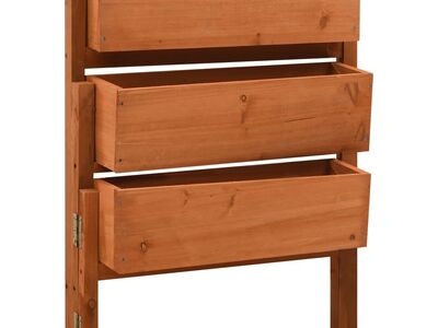 vidaXL kokkupandav taimekast, oranž, 60 x 14 x 75 cm, nulupuit