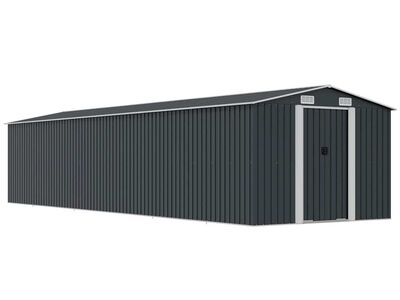vidaXL aiakuur, antratsiithall, 257x990x181 cm, tsingitud teras