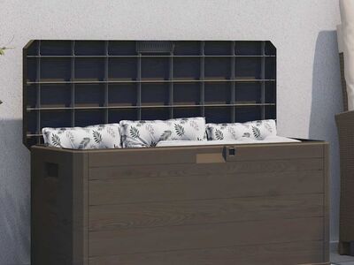 vidaXL aia hoiukast 280 l, pruun