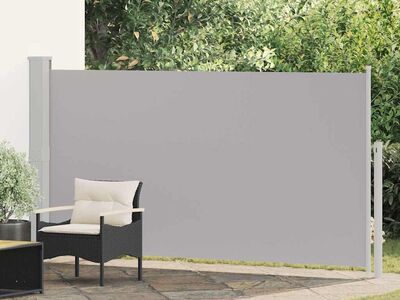 vidaXL lahtitõmmatav terrassi külgsein, 170 x 300 cm, hall