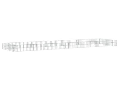 vidaXL gabioon-taimelava, tsingitud teras, 400 x 100 x 20 cm