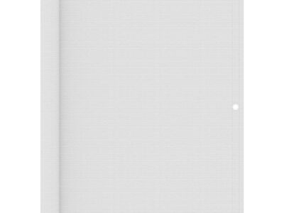 vidaXL rõdusirm, valge, 120 x 600 cm, HDPE