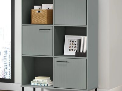 vidaXL raamatukapp metalljalgadega hall 90x35x128,5 cm täispuit 