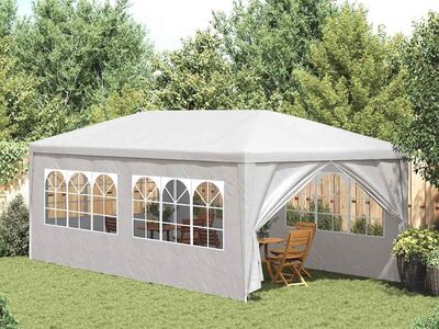 vidaXL peotelk 3 x 6 m, valge