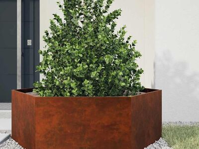 vidaXL taimekast, rooste, 138x120x45 cm, Corten teras