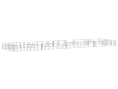 vidaXL gabioon-taimelava, tsingitud teras, 400 x 100 x 20 cm