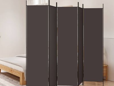 vidaXL 5 paneeliga sirm, pruun, 250x200 cm, kangas