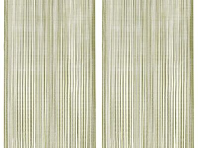vidaXL nöörkardinad 2 tk, 100 x 250 cm, roheline