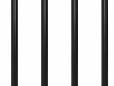 242140 4 Height Adjustable Table Legs Black 870 mm