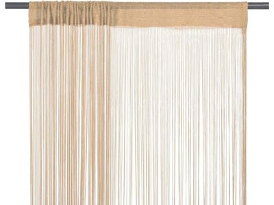 vidaXL nöörkardinad 2 tk, 100 x 250 cm, beež