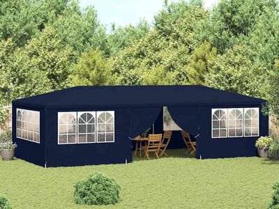 vidaXL professionaalne peotelk külgseintega, 4x9 m, sinine 90 g/m²
