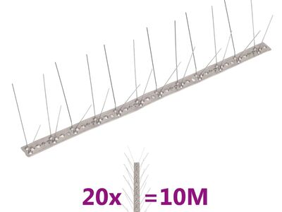 vidaXL 4-realised roostevabast terasest linnupiigid, 20 tk, 10 m