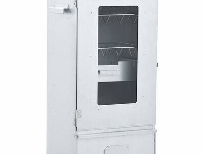 vidaXL grill- ja suitsuahi 1 kg puidulaastudega 44,5 x 29 x 83 cm