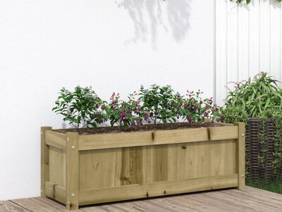 vidaXL aia taimekast, 90 x 31 x 31 cm, immutatud männipuit