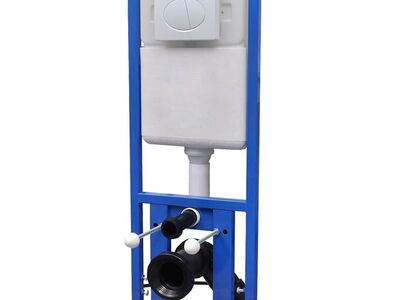 vidaXL Seinasisese WC Loputuskast 11 L 41x14x(110-125) cm