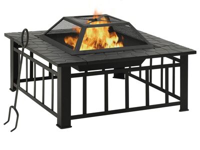 vidaXL aia tulease ahjuroobiga 81 x 81 x 47 cm XXL teras