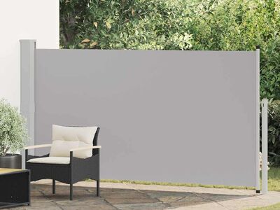 vidaXL lahtitõmmatav terrassi külgsein, 170 x 300 cm, hall