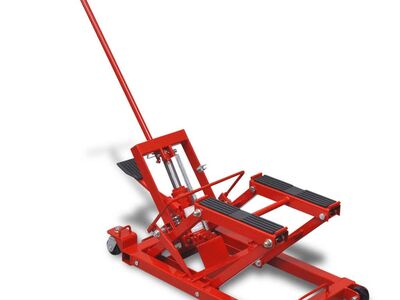 Hüdrauliline mootorratta/ATV tungraud 680 kg punane