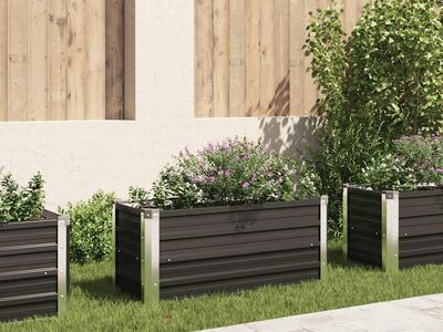 vidaXL aia taimelava antratsiithall 100 x 40 x 45 cm tsingitud teras