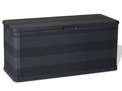 vidaXL aia hoiukast, must, 117 x 45 x 56 cm
