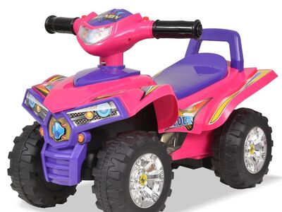 vidaXL laste ATV heli ja valgusega, heleroosa ja lilla