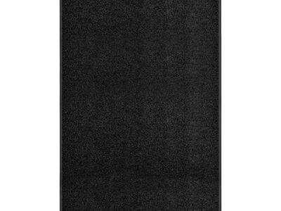 vidaXL uksematt pestav, must, 90 x 150 cm