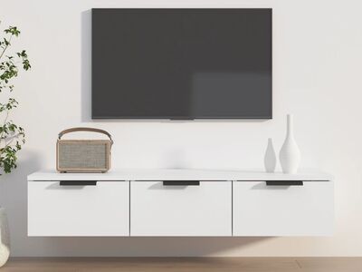 vidaXL seinakapp, valge, 102 x 30 x 20 cm, tehispuit