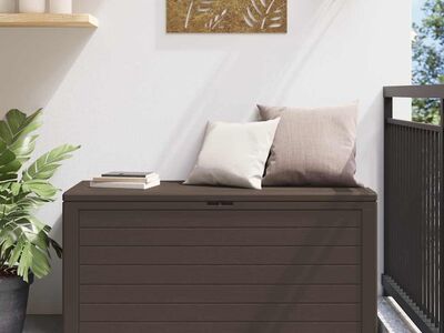 vidaXL aia hoiukast, pruun, 116 x 44 x 55 cm