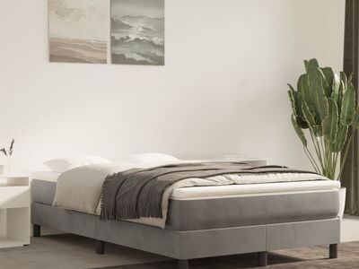 vidaXL vedrumadrats, keskmine, helehall, 120x200x20 cm, samet