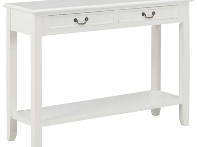 vidaXL konsoollaud, valge, 110 x 35 x 80 cm, puit