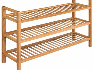 vidaXL kingariiul 3 riiuliga, 100x27x60 cm, tammepuit