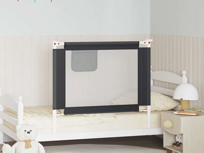 vidaXL voodipiire väikelapse voodile, tumehall, 100 x 25 cm, kangas