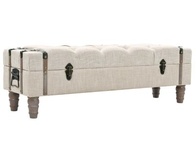 vidaXL hoiupink, puit ja teras, 111 x 34 x 37 cm