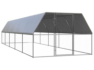 vidaXL õue kanapuur, 3 x 10 x 2 m, tsingitud teras