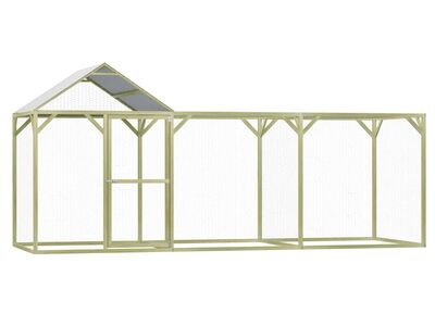 vidaXL kanakuut 4,5 x 1,5 x 2 m, immutatud männipuit