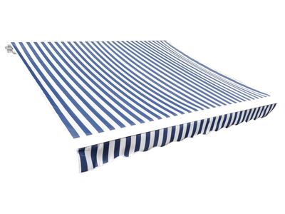 vidaXL varikatuse riie sinine ja valge 4 x 3 m (ilma raamita)