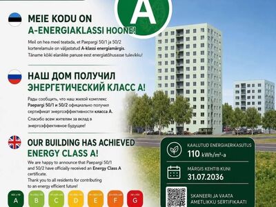PARKIMISKOHT, PANNAKAMBER! ENERGIAKLASS A!!
