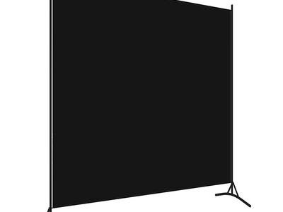 vidaXL ruumijagaja, must, 175 x 180 cm, kangas