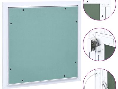 vidaXL ligipääsupaneel alumiiniumraami ja kipsiga 400 x 400 mm