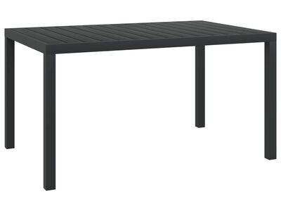 vidaXL aialaud, must, 150 x 90 x 74 cm, WPC ja alumiinium