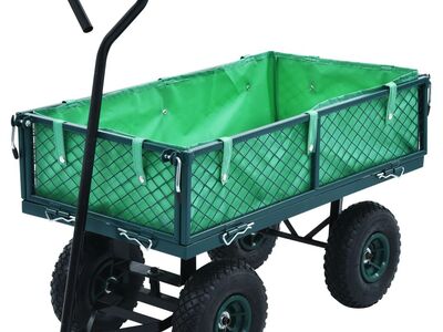 vidaXL aia käsikäru roheline 250 kg