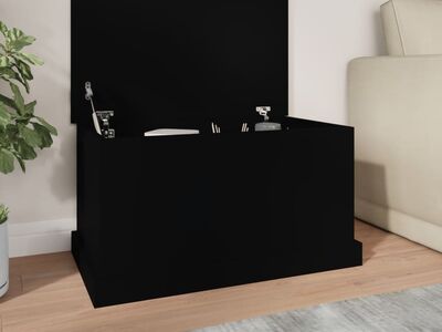 vidaXL hoiukast, must, 70x40x38 cm, tehispuit