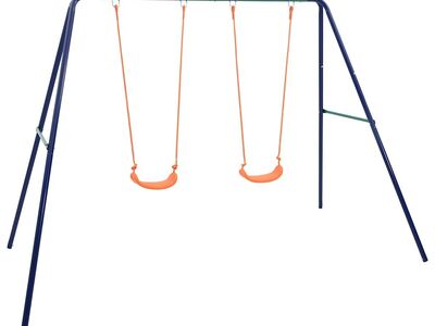 vidaXL kiigekomplekt 2 istmega, teras