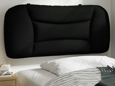 vidaXL voodipeatsi padi Hvar, must, 80 cm, kangas
