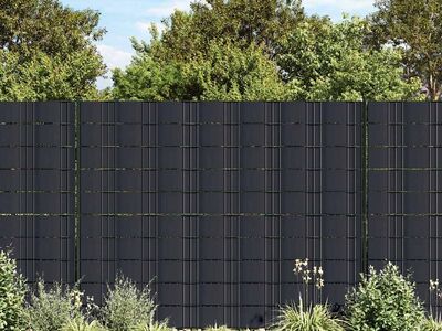 vidaXL privaatsusribad PVC 140 x 0,19 m matt tumehall